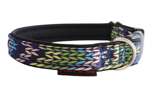 Obojek EASY vzor 2 cm, 25 - 35 cm, pletení - černá - foto 1