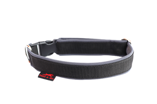 Obojek BASIC 3cm, 35-50cm, černá-tmavě šedá - foto 1