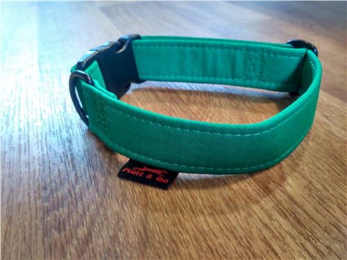 Lehký softshellový smaragdově zelený obojek 3 cm - foto 1